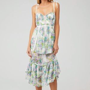 For Love & Lemons Meadow Maxi Dress in Lavender Floral